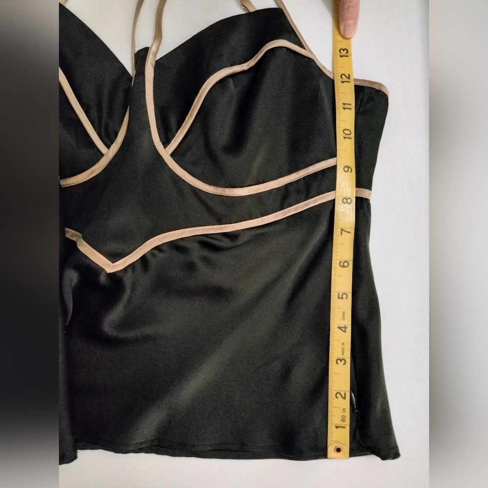 Fray black silk camisole/halter top WORN ONCE - Picture 14 of 14